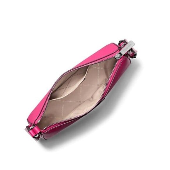 New Michael Kors Jet Set Travel Small Crossbody and Tech Attachment Dragon Fruit - Picture 4 of 4